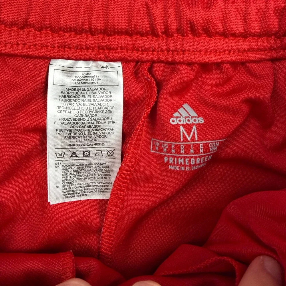 Adidas Tiro Track Pants Mens Medium Red White Aeroready Primegreen Soccer